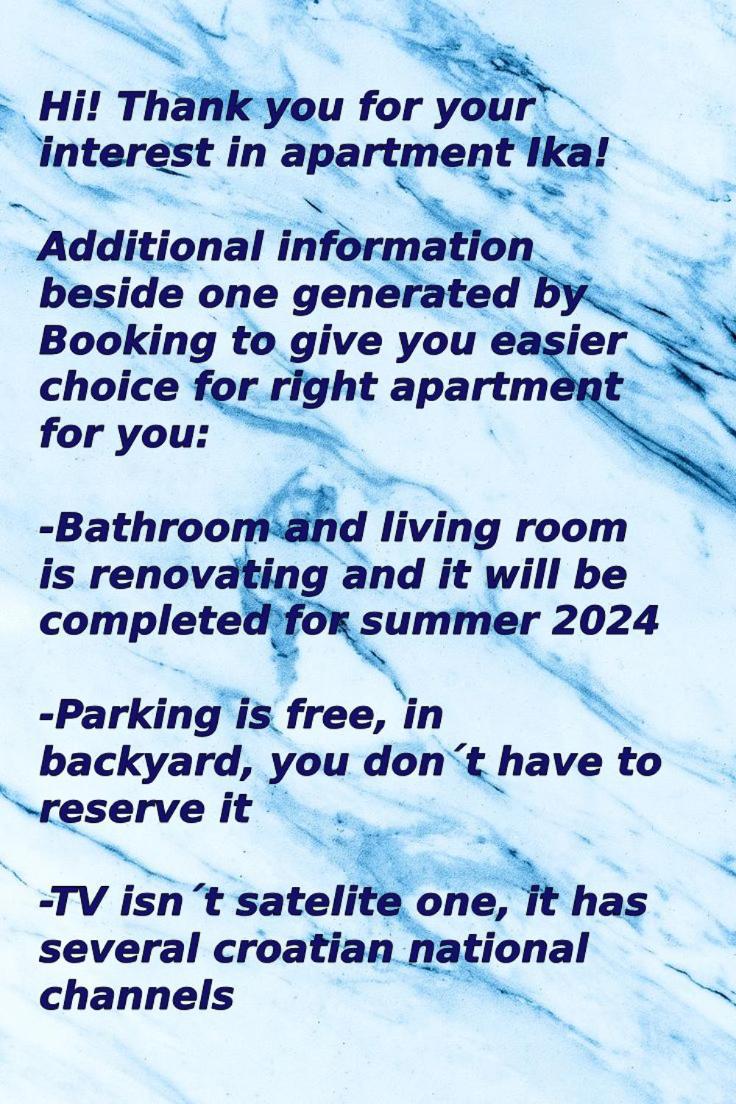 Apartment Ika Baška Eksteriør billede